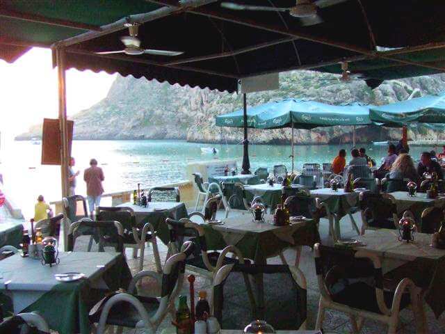 san andrea zafiro restaurant open air 