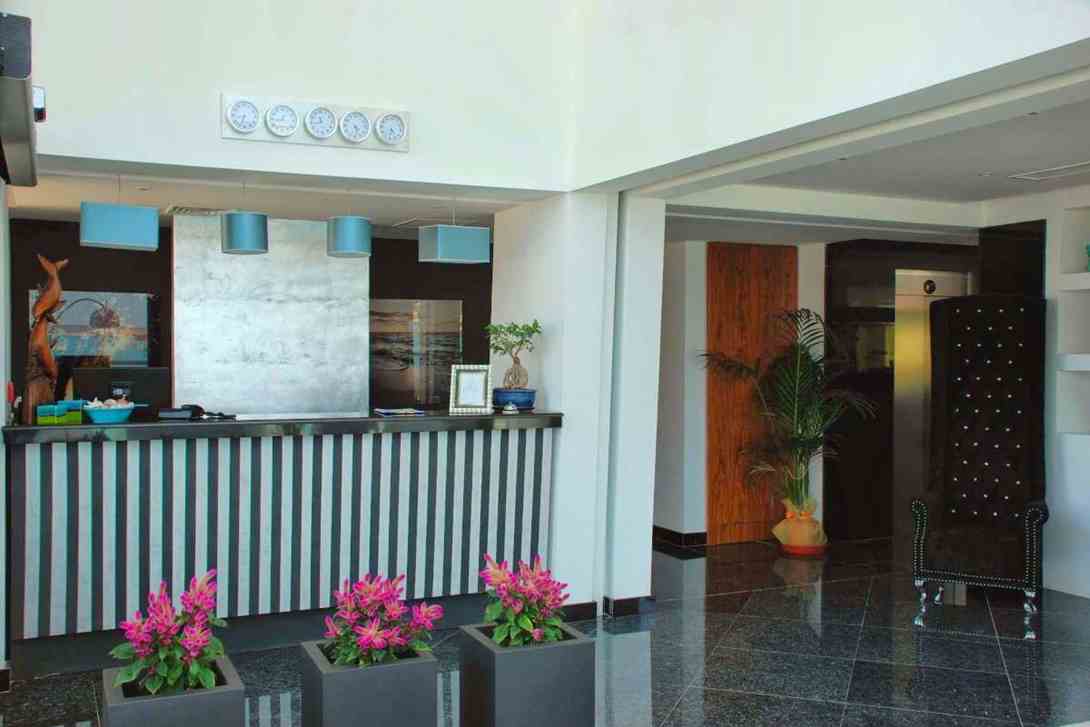 waters edge hotel reception 